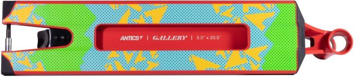 Antics Gallery 5.0 x 19.5 Løbehjul Deck Red